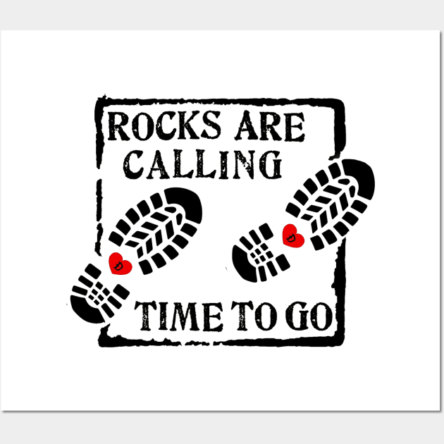 Rocks Are Calling - Rockhounding, Rockhound, Geology, fossils, Wall Art by I Play With Dead Things